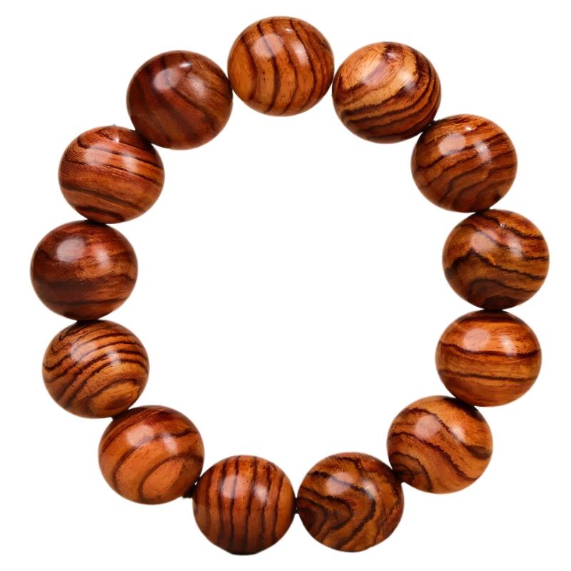 Hainan Huanghuali Wood Prayer Beads Bracelet 12mm