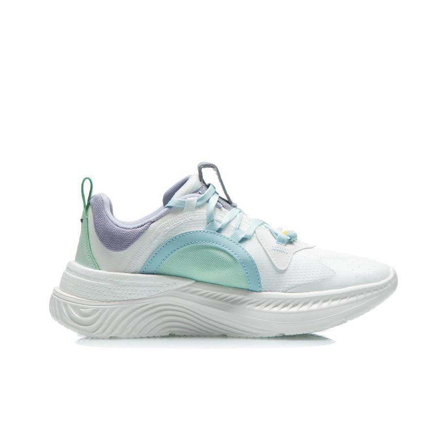 Li Ning Starfire Fabric Synthetic Leather Sports Shock Absorption Non-Slip Wear-Resistant Breathable Lightweight Low-Top Casual Shoes AGLR092-4