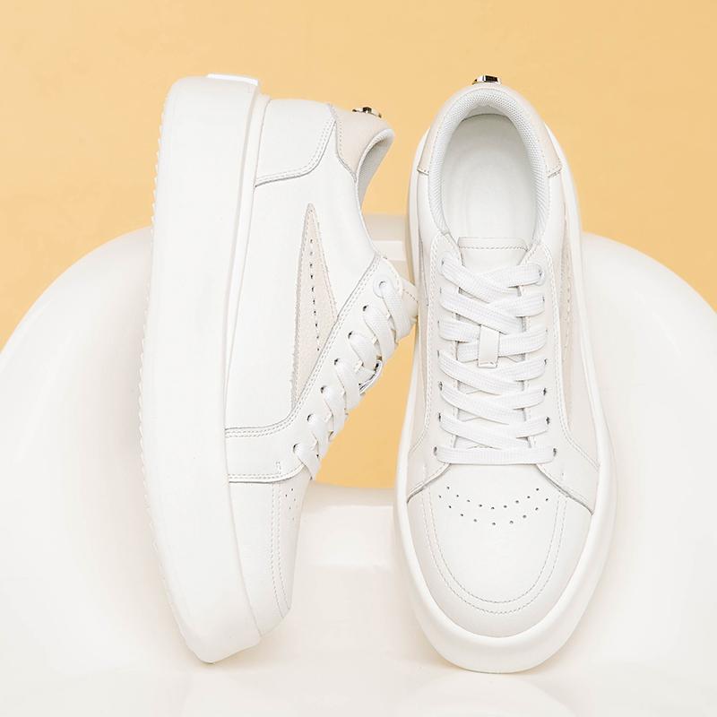 Fashion Genuine Leather Casual Shoes High Quality Mens Sneakers Luxury  Male Skateboard Footwear Versatile Vulcanize Shoes Driving Shoes