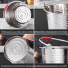 Stainless Steel Storage Bucket with Handle