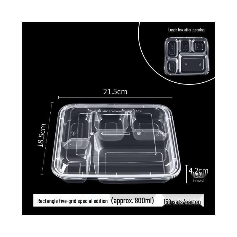 

Disposable Multi-Compartment Meal Boxes