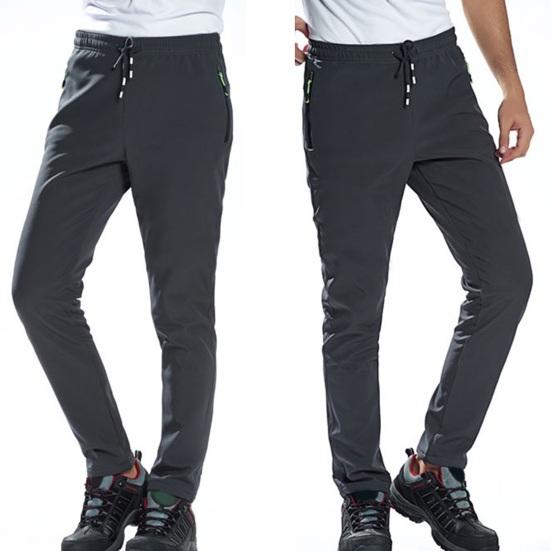 Pánské Podzim Zima Silná teplá fleecová podšívka Kalhoty Pružný pas Stahovací šňůrka Kapsy na zip Větruodolná Vodotěsná Turistika Trekking Kempování Lyžování