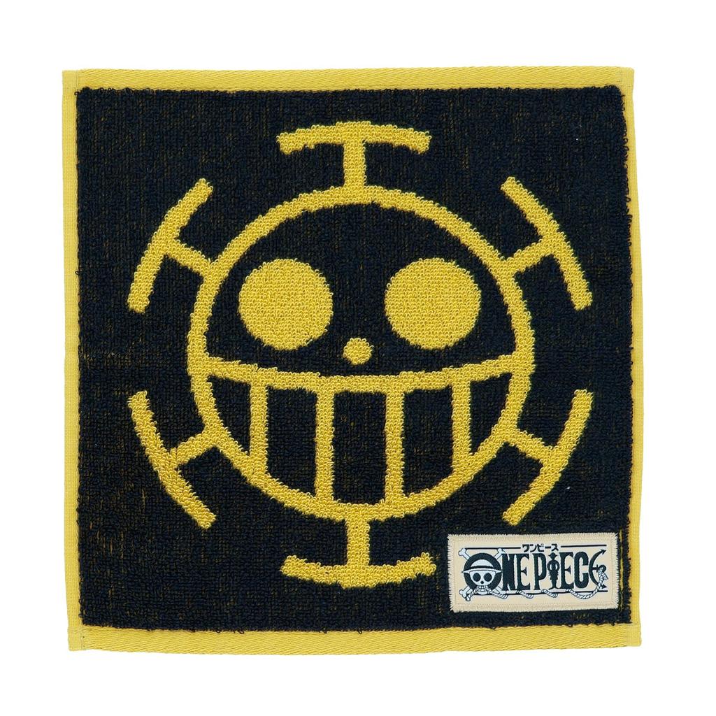 BANDAI Mini One Piece Heart Antibacterial and Hand Birthday 6765010600 Towel, Pirates, 100% Cotton, Deodorizing, Towel, Handkerchief, Gift, Gift,