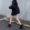 Women Solid Drawstrings Harajuku Leisure Streetwear Chic Zipper Outwear Jackets