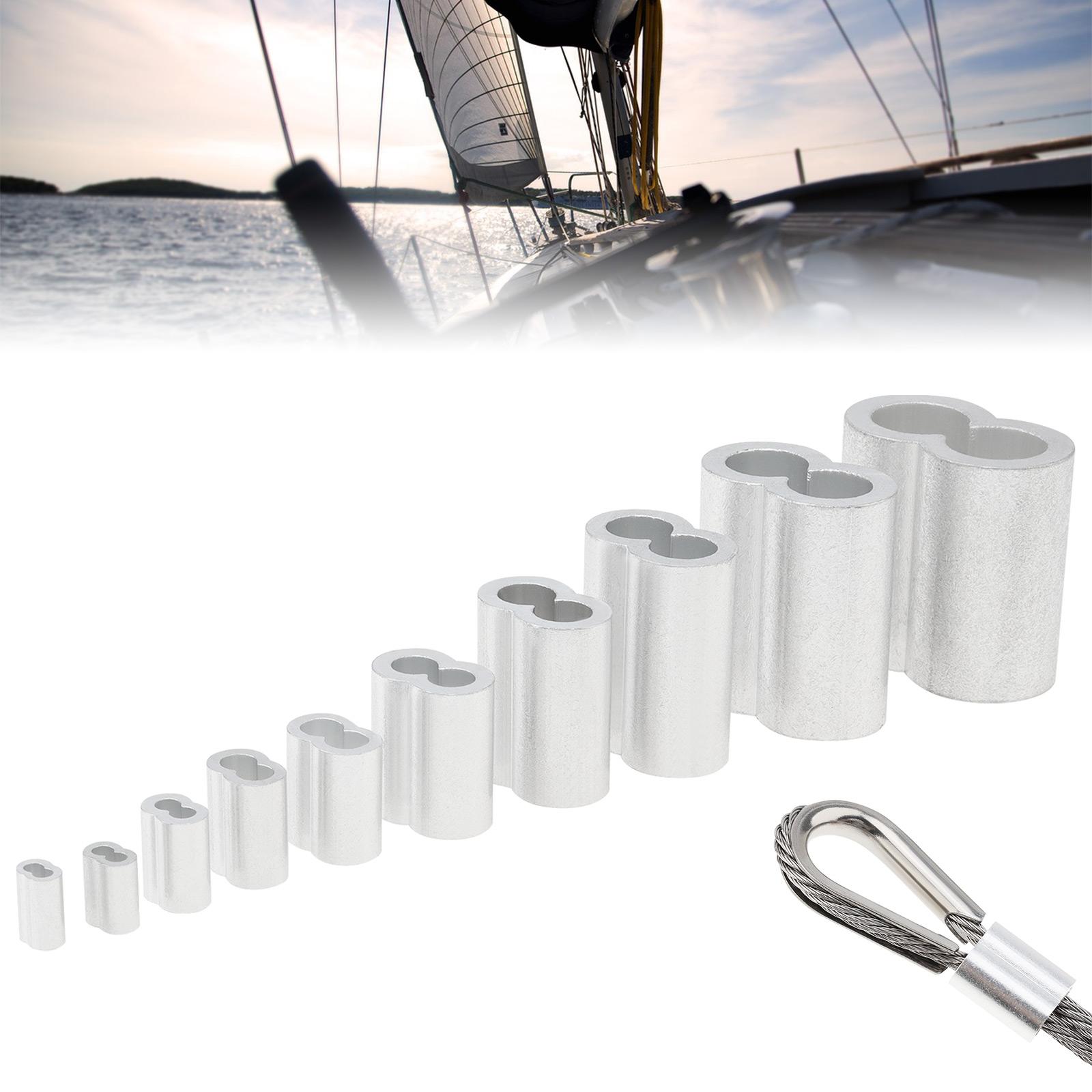 

1-50 шт. Обтискна втулка для сталевого дроту M1 до M12 Кабель 8-подібний фіксуючий затискач Наконечники для алюмінієвого дроту Апаратні аксесуари 10PCS 6mm