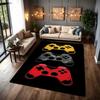 Colorful Game Controllers Patterned Rug Absorbent Nonslip Carpet For Bedroom Kitchen Bathroom Home Decor Halloween Gift