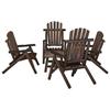 VidaXL 5-piece Garden Lounge Set, Outdoor Furniture with Table, Patio Terrace Furniture Set, Wood 3185518