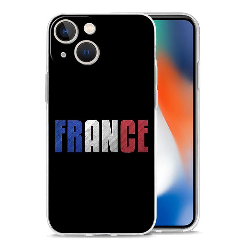 Phone Case For iPhone 17 Air Cases iPhone 16 15 12 13 14 Pro Max SE 7 8 Plus iPhone11 Clear Soft Cover France Flag