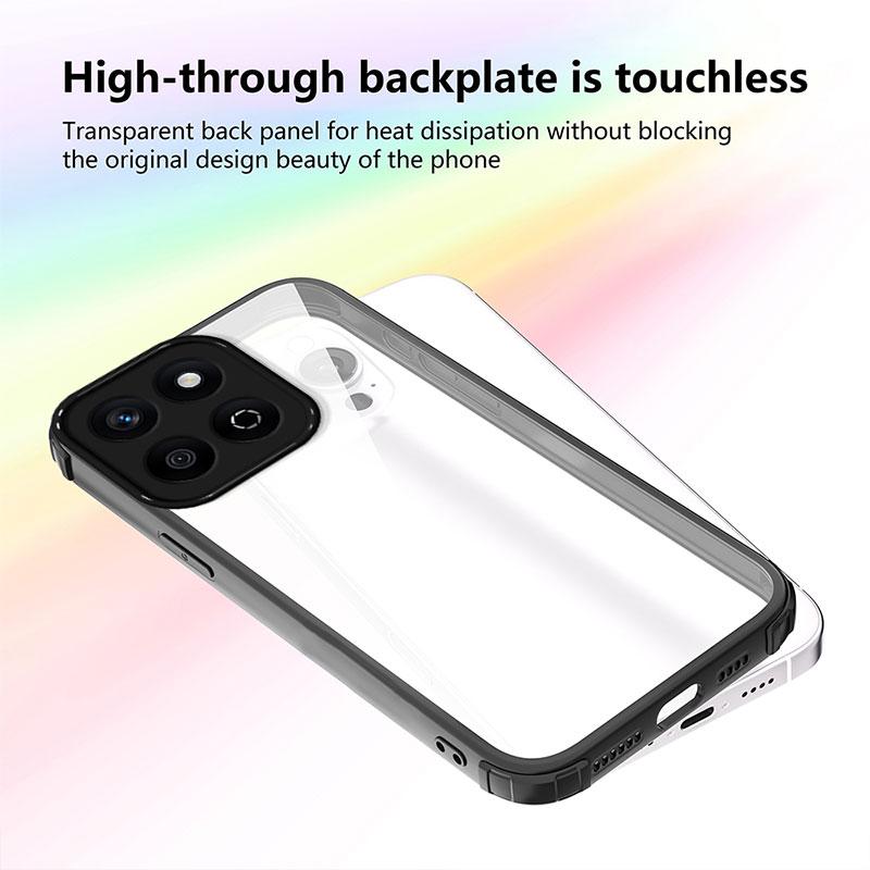 Shockproof Case For Honor X7C Hard Back Cover For Honor 200 Smart TPU + PC Bumper Protective Capa Clear Cases Honorx7c Coque