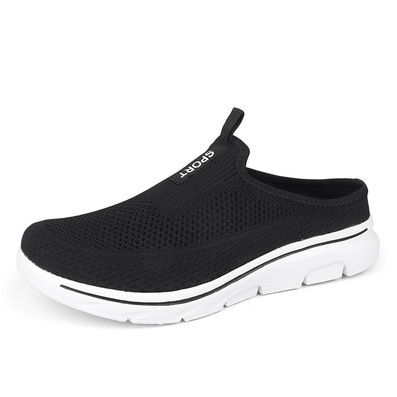 Fashion Big Size 47 48 49 Summer Men Women Half Shoes Slippers Slip On Casual Shoes Mesh Breathable Soft Comfortable Zapatillas Hombre