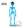 Desktop Fish Tank Decorations Dancing Skeleton Aquarium Bubbler with Adjustable Air Flow Underwater 3D Printed Unique for Powered Moving Skull