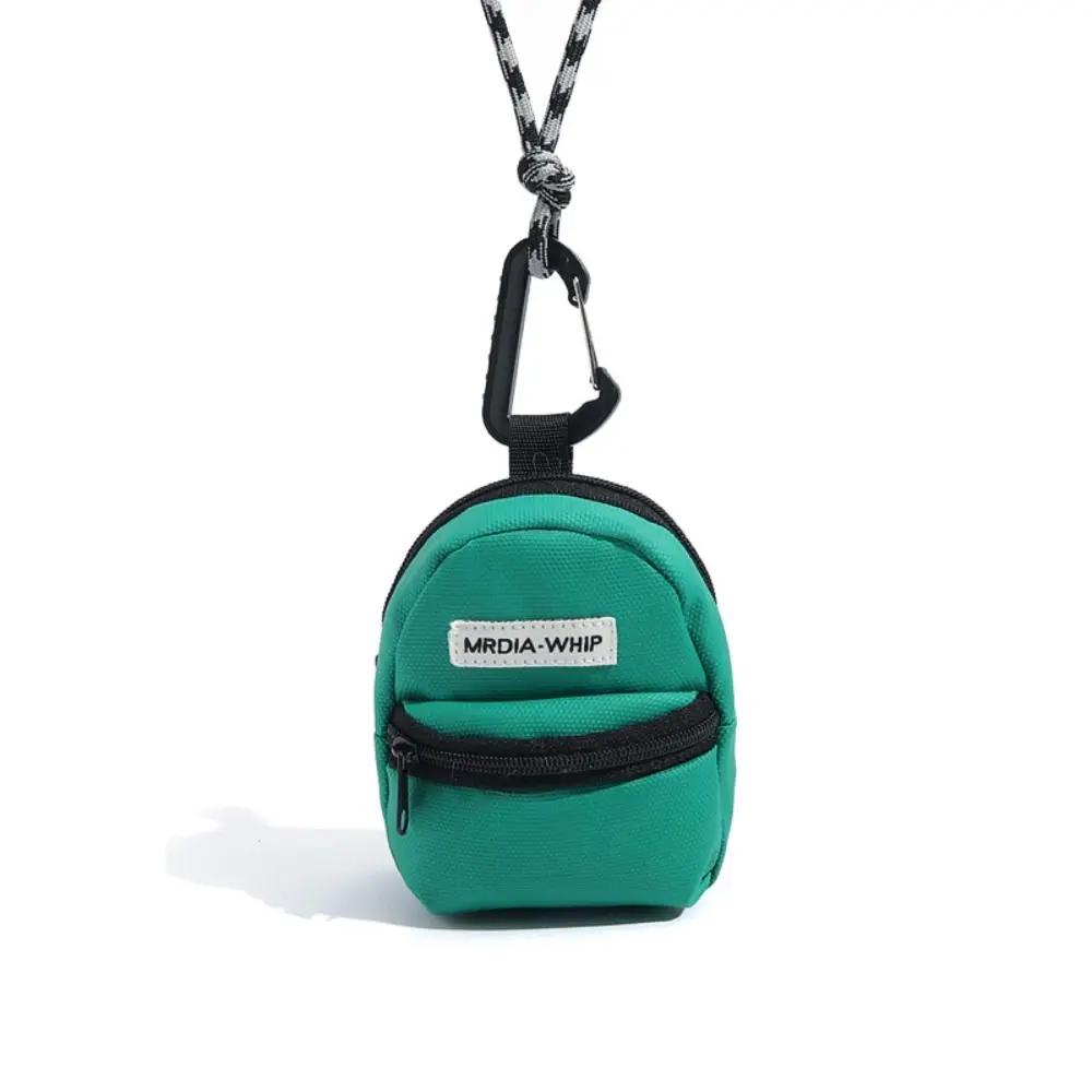 Hals Hanger Muntportemonnee Nieuwe Polyester Oortelefoon Opbergtas Mini Portemonnee Anti-diefstal Contrasterende Kleur Kleine Sleuteltas