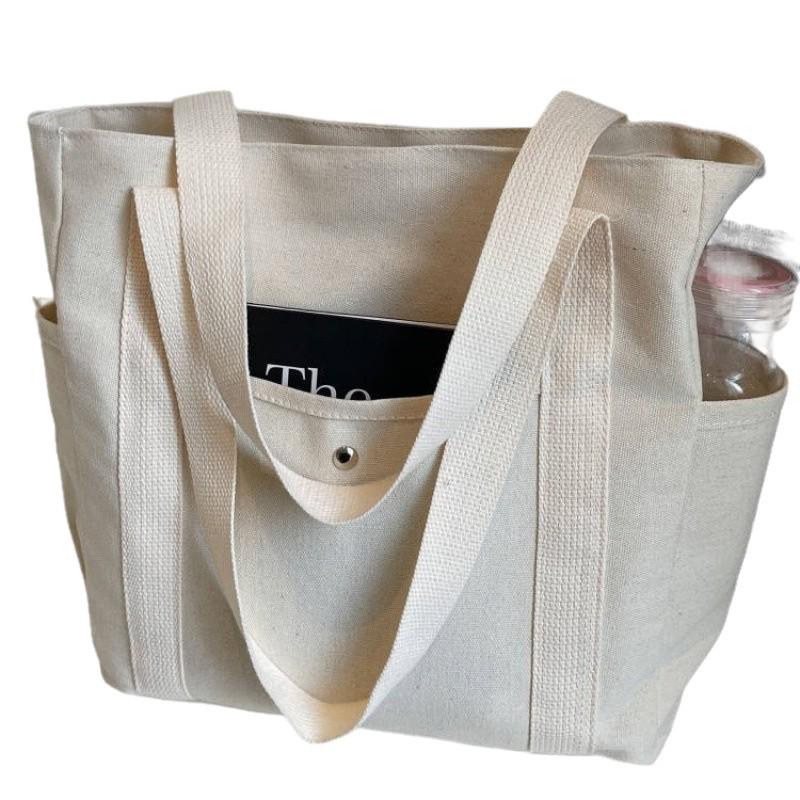 Versatile Canvas Tote Bag for Work, Outings, and Student Style – Large Capacity & Artistic Design