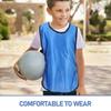 6 Pièces Gilet d'Entraînement Football Enfants Équipement d'Entraînement Pinnies Sports Jeunesse Basketball