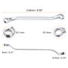 1/2pcs 45-Degree Offset Box End Wrench 12 Point Metric CR-V Double Box End Wrench Long Offset Torx Box Wrench for Repair Tool