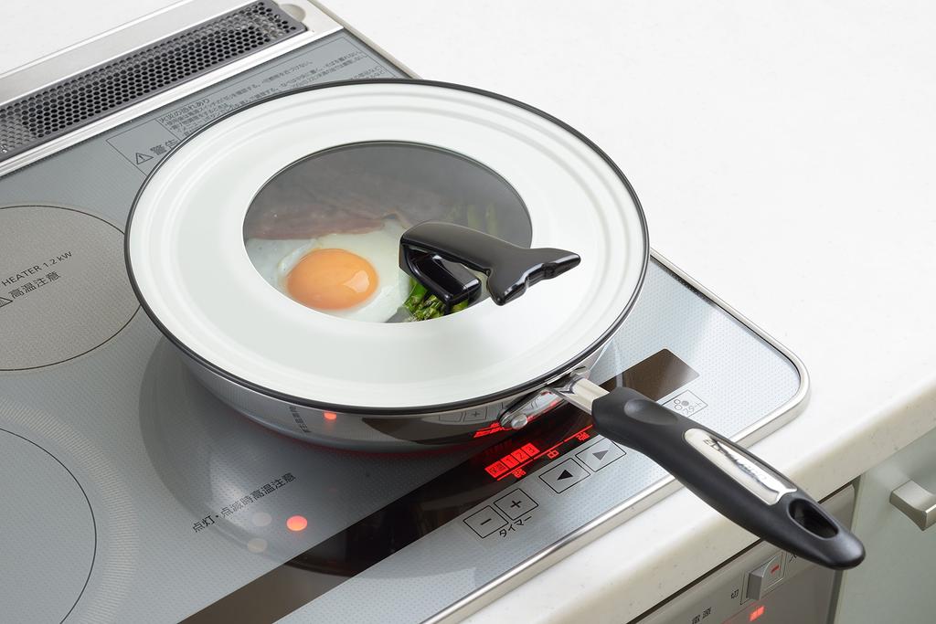 Yoshikawa Frying Pan Cover for 26-30cm Pans, Made in Japan, Simple Life, Gift Wrapping Included, YJ2030