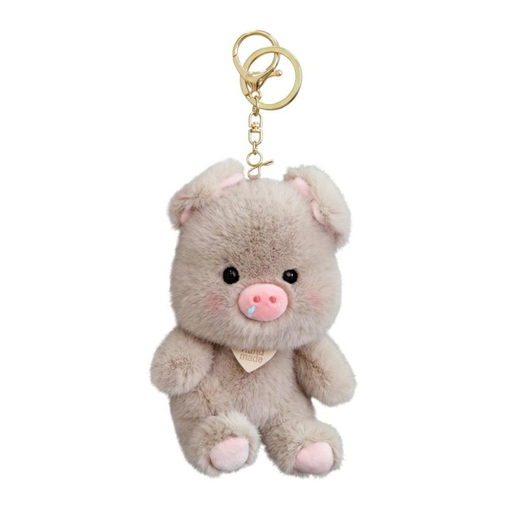 Chubby Plush Pig Keychain Cute Bag Hanging Bag Charm Stuffed Pig Pendant  Bag Key Decoration