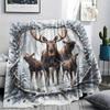 1Pc Cartoon Print Flannel Blanket, High Quality Comfortable for All Seasons, Home Decor, Warmth and Comfort, Perfect for Christmas Birthday Gift
