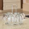 Metal Glass Cup Storage Rack For Water Mug Draining Drying Organizer Drain Holder Stand Useful Home Kitchen Supply
