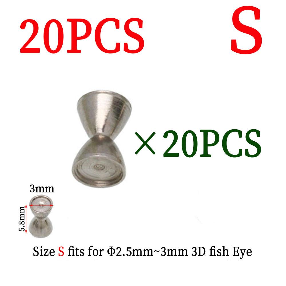 

20/30 шт. затонувшие гантельные глазки латунные бусины для штанги материал для вязания мушек для червей сумасшедший Чарли стример муха форель рыболовная приманка приманка белый