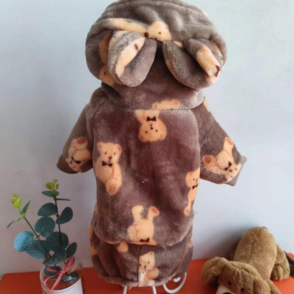 Dog clothes autumn and winter new small and medium-sized dog double-sided flannel teddy VIP pieces