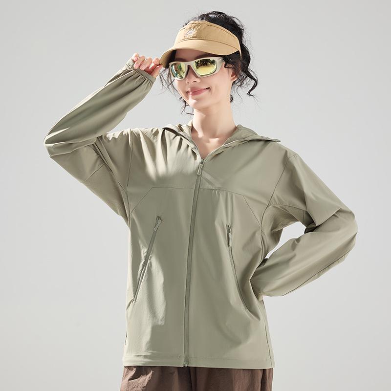 Dopamine Color Ice Silk UV Protection Hooded Women s Jacket UPF 50+ M
