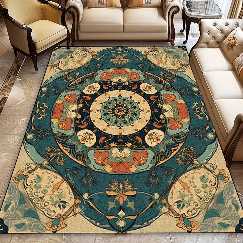 Bohemia Rugs Living Room Decoration Bedroom Deluxe Anti Slip Floor Mats Large Area Carpet Lounge Rug Persian Carpet Washable