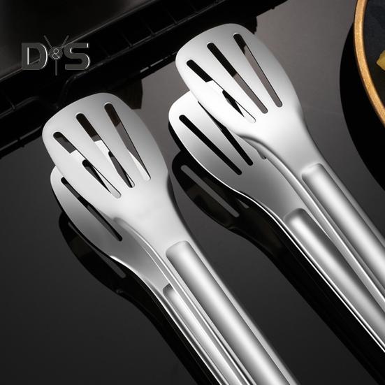 Set Di Pinze Da Cucina In Acciaio Inox 9 Pezzi - Antiaderenti, Resistenti Al Calore, Manico Ergonomico In Silicone, 27 Cm, Lavabili In Lavastoviglie, Nero