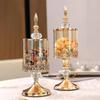 Leicht luxuriöses Kristallglas-Vorratsglas mit Deckel Europäischer und Amerikanischer Wohnzimmer Kaffeetisch Spitze Süßigkeitenglas Aufbewahrungsornamente
