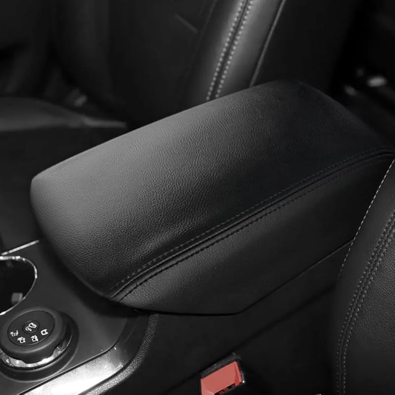 DEYTOP Console Armrest Cover For Ford Explorer 2011- Center Console Crusion Pad For  2017 2016-2011 Explorer Anti-Scratch Leather Armrest Crusion