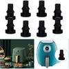 12Pcs Rubber Feet for Slow Cookers Replaceable Slow Cooker Legs Pot ert Accessories Prevent Scratches Marks and Damages Rubber Push-in Bumper, Black