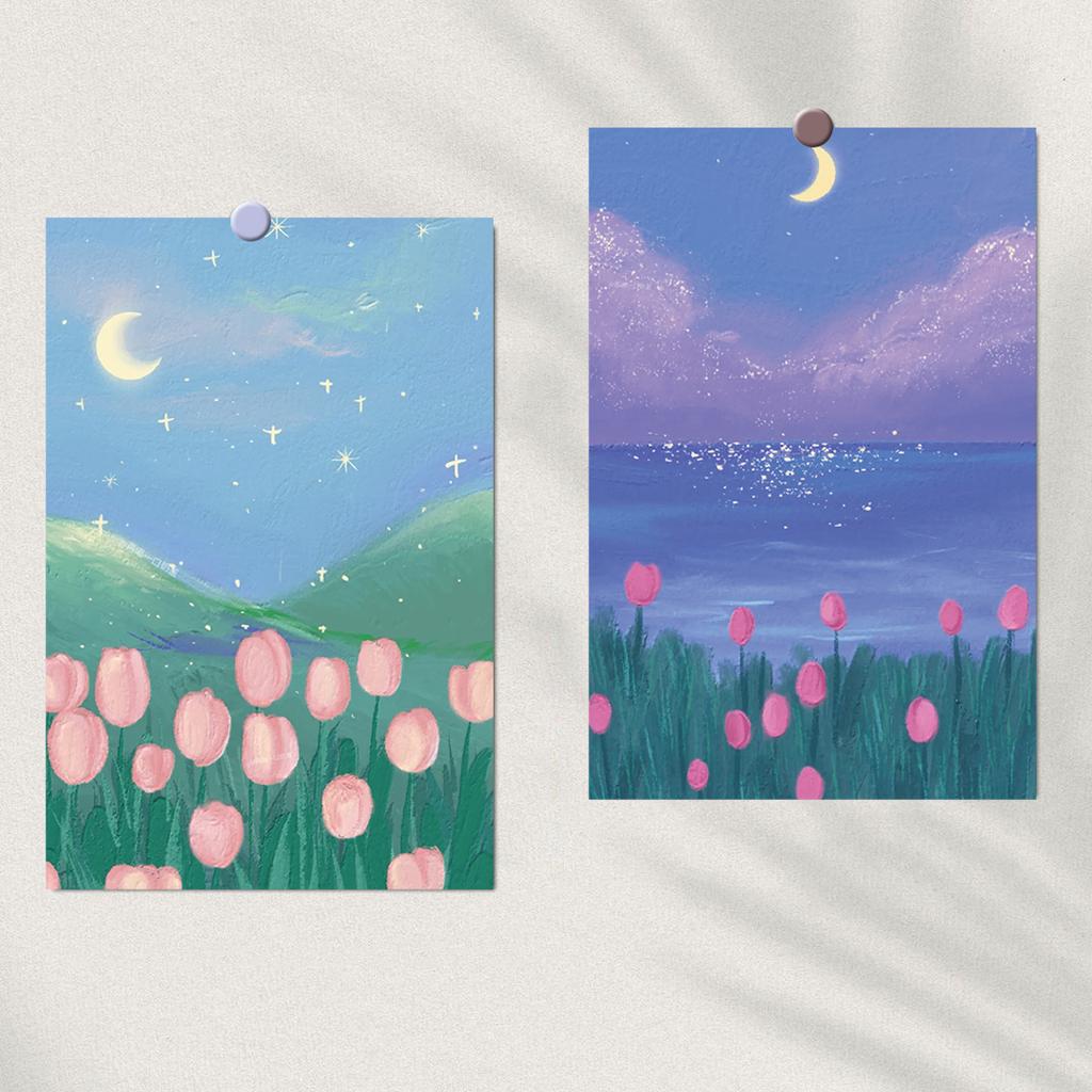 10PCS 10×15CM Retro Galaxy Space Posters Sticker Laptop Background Creative Wall Luggage Decoration Photography Painting