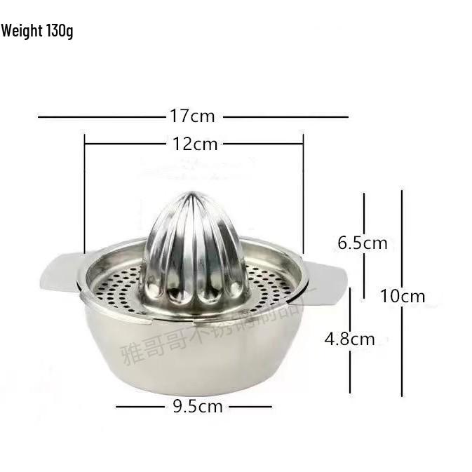 

304 Stainless Steel Portable Manual Lemon and Orange Juicer