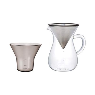 KINTO SCS Kaffeekaraffe Set 4 Tassen Edelstahl Mikrowellen-Geschirrspülerfest Geschenk 27621