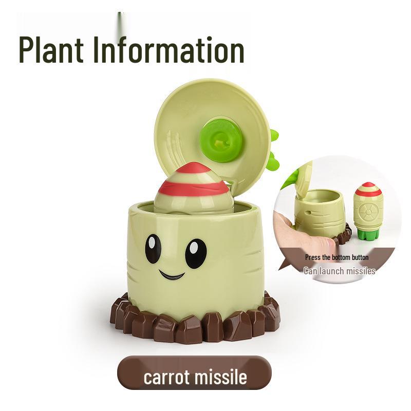 Plants vs. Zombies Toy Set: Machine Bug, Football Gun, Pea Pod, Carnivorous Plant Models