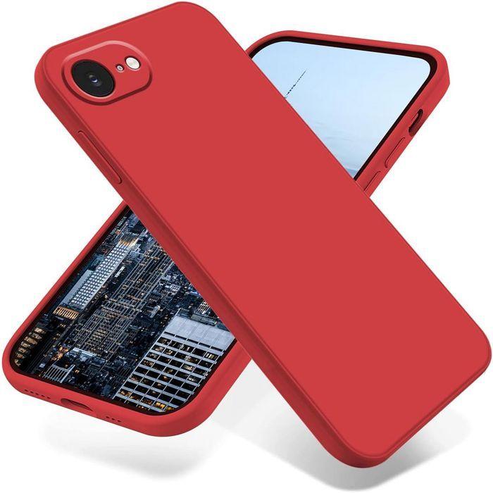 Coque de protection - BOOLING - pour iPhone 16e - Ultra Slim - Antichoc - Anti-Rayures Rouge