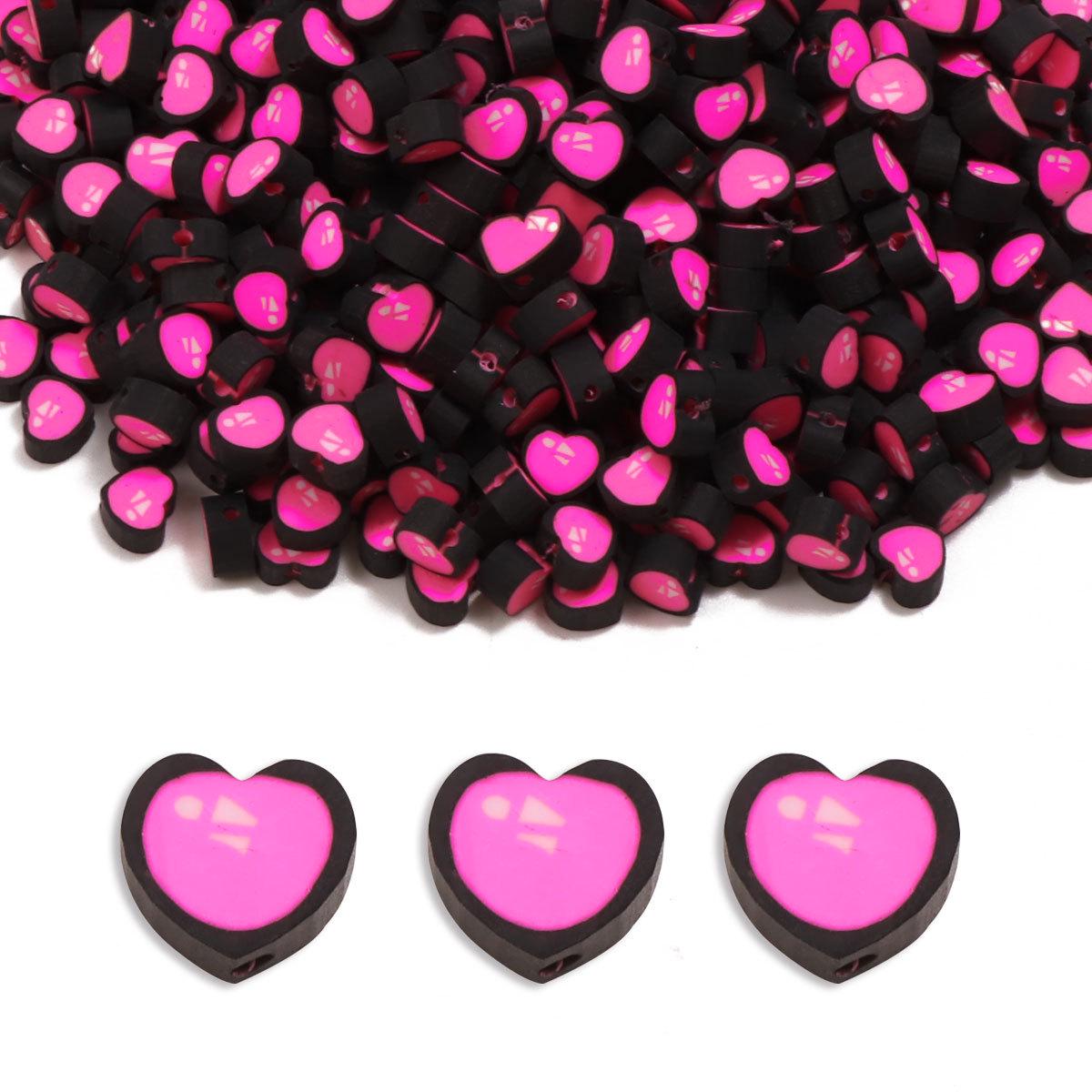 

Heart Symbol Soft Clay Beads for Jewelry DIY - 100 pcs RT053