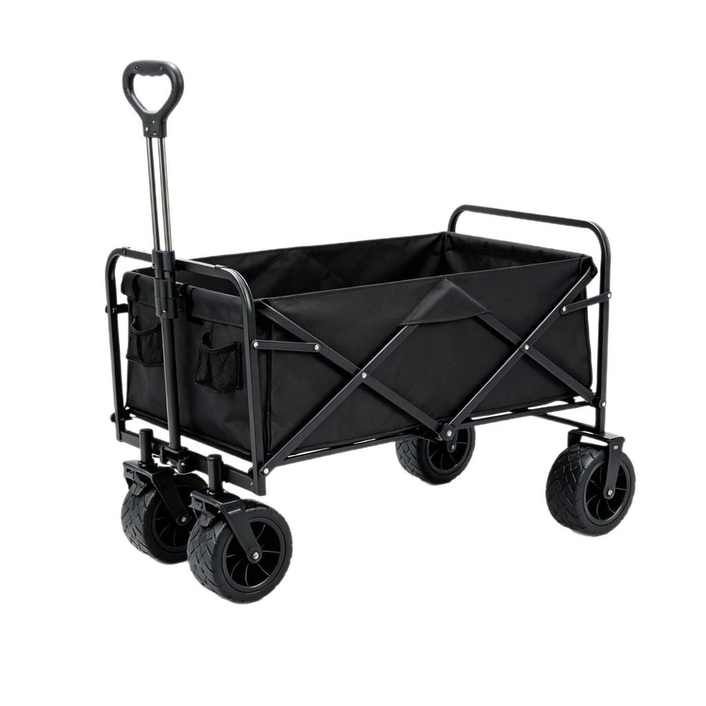 Foldable Outdoor Camping Cart - Portable Trolley for Travel and Picnic Essentials