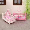 Dollhouses Crib Model Realistic Dollhouses Mini Crib Realistic Play Single Realistic 1:12 Model Mini Size Toy