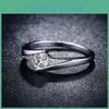 Copper Silver Coated Jewelry Ring For Women Elegant Style Hand Accessory