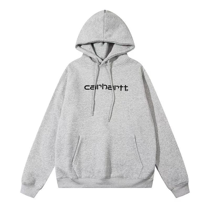 Cursive Letter Embroidered Unisex Hoodie - Classic Style, Loose Fit, Plus Velvet Extra Large