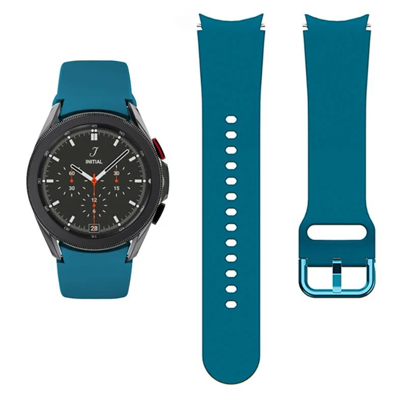 20mm Silicone Strap For Samsung Galaxy Watch 7/6/5/4 40mm 44mm Pro 45mm Bracelet Belt Galaxy Watch 6 4 Classic 47mm 46mm Correa
