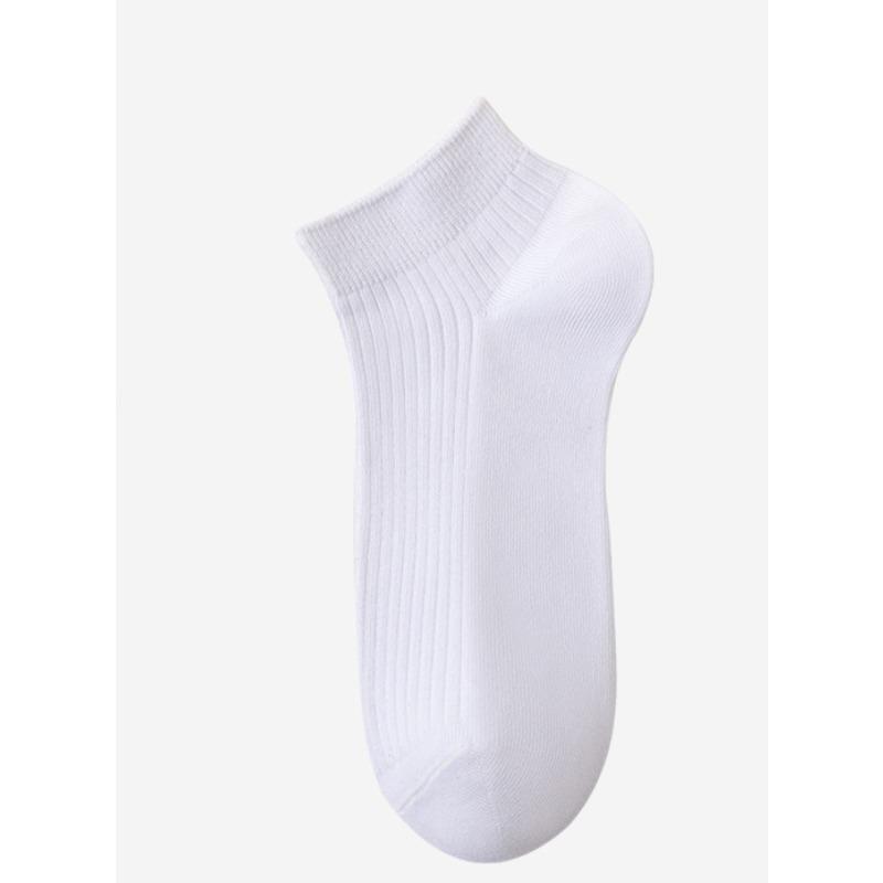 Men's Spring and Summer Short Socks, Vertical Cotton Socks, Combed Cotton Antibacterial Men's Short Socks