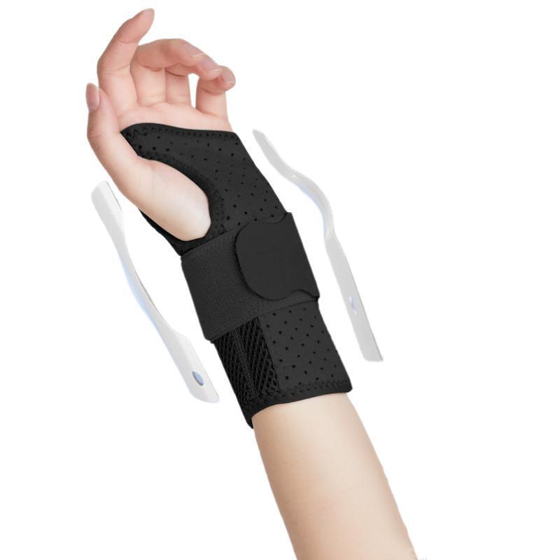 

Orthopedic Carpal Tunnel Wristband Adjustable Wrist Support Splint Hand Brace With 2 Stays Breathable Protector S