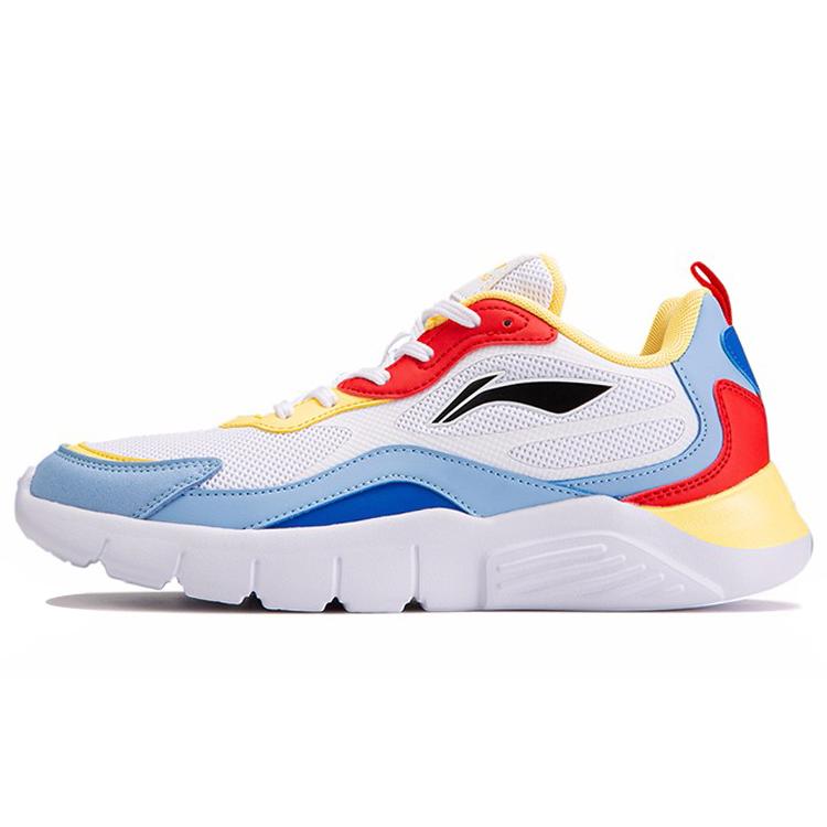 

New LiNing Low Top Running Shoes Unisex White Blue AGCQ245-1 44
