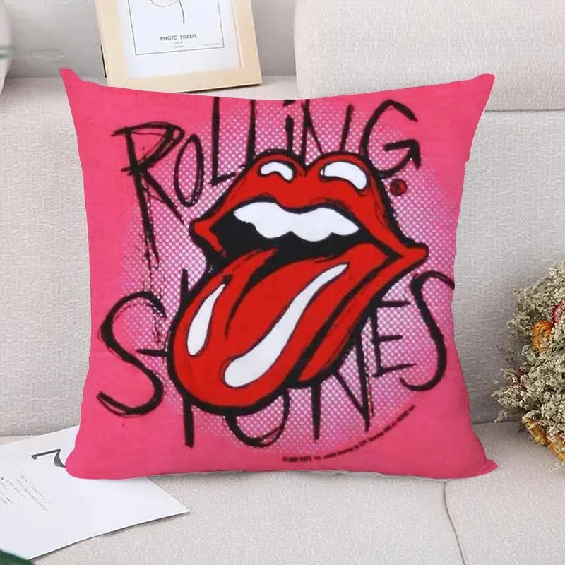 

Decorative Pillows for Sofa Rolling Stones Cushion Cover x Couple Pillow Pillowcases x x Cushions Covers Bed 40x40cm белый