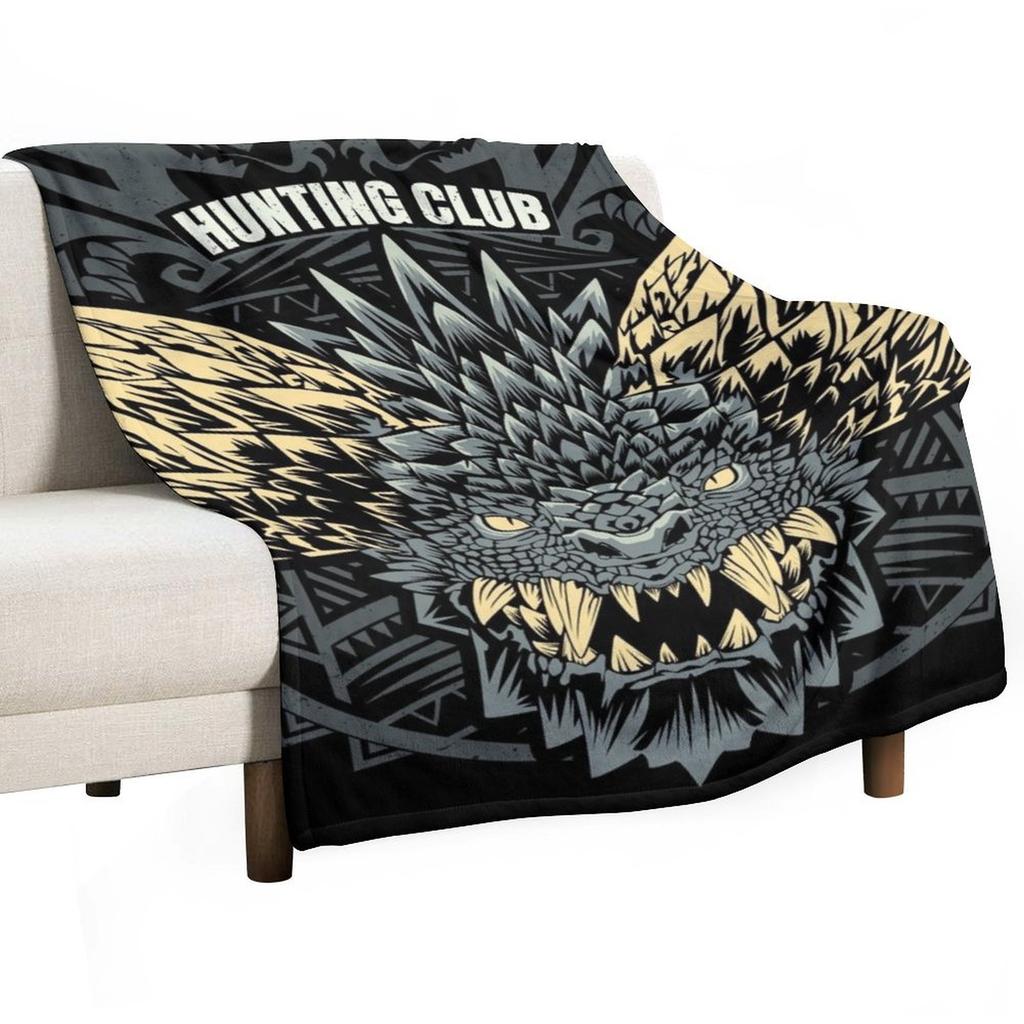 Nergigante Hunting club Throw Blanket Kid'S Flannel Beach Cute Plaid Blankets
