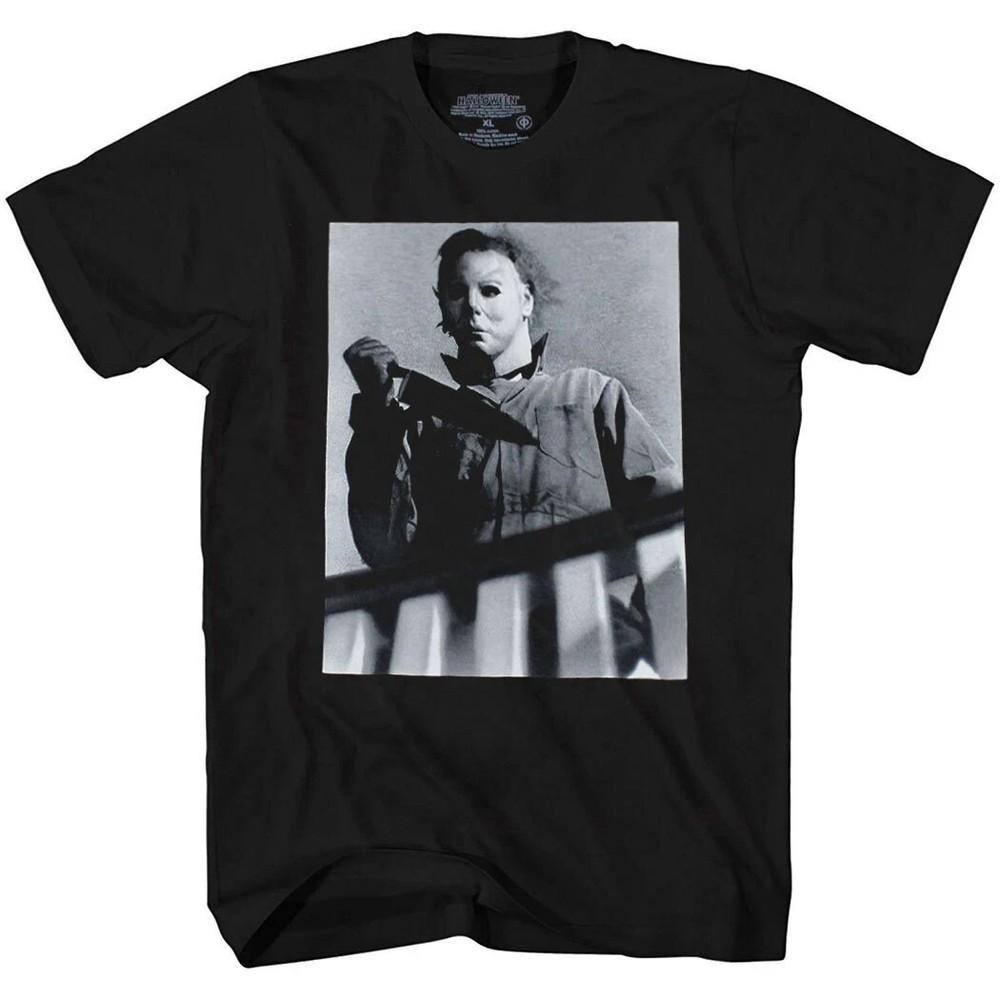 

Halloween Michael Myers Knife Photo T-Shirt 3XL