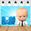 Boss Baby Thema Achtergrond Meisje Jongen Verjaardagsfeest Kinderkamer Decoratie Fotografie Achtergrond Gepersonaliseerd Naam Poster Banner