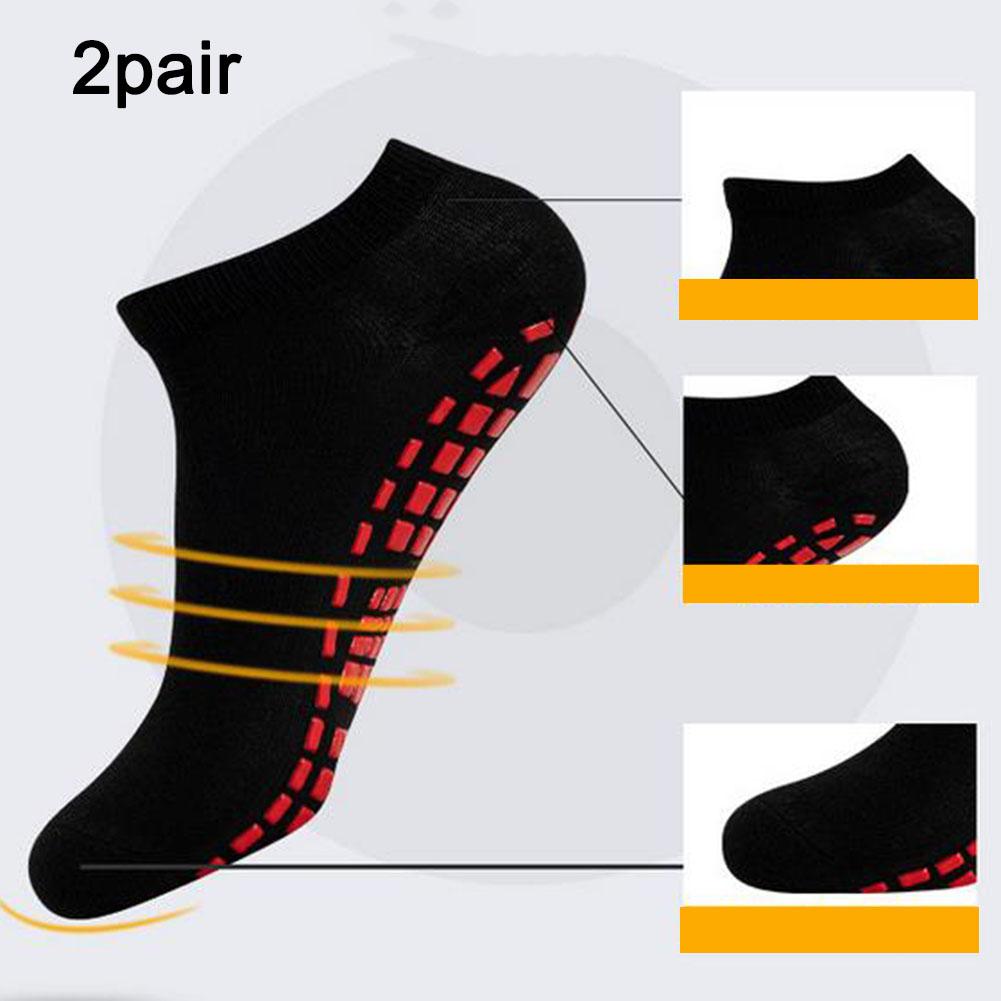 Protiskluzové ponožky Černá bavlna Masážní Protiskluzové Unisex